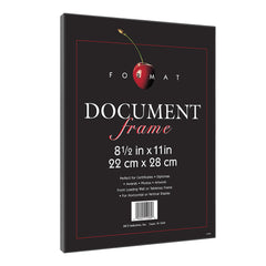 MCS cadre format gros plan vitre à bords polis qui protège et sublime le document