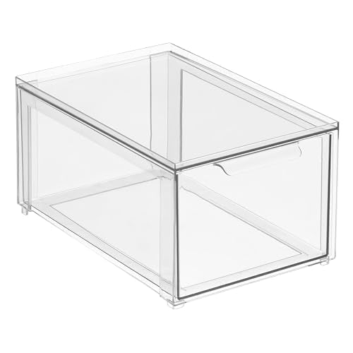 mDesign ensemble empilé sur étagère pour gagner de l'espace