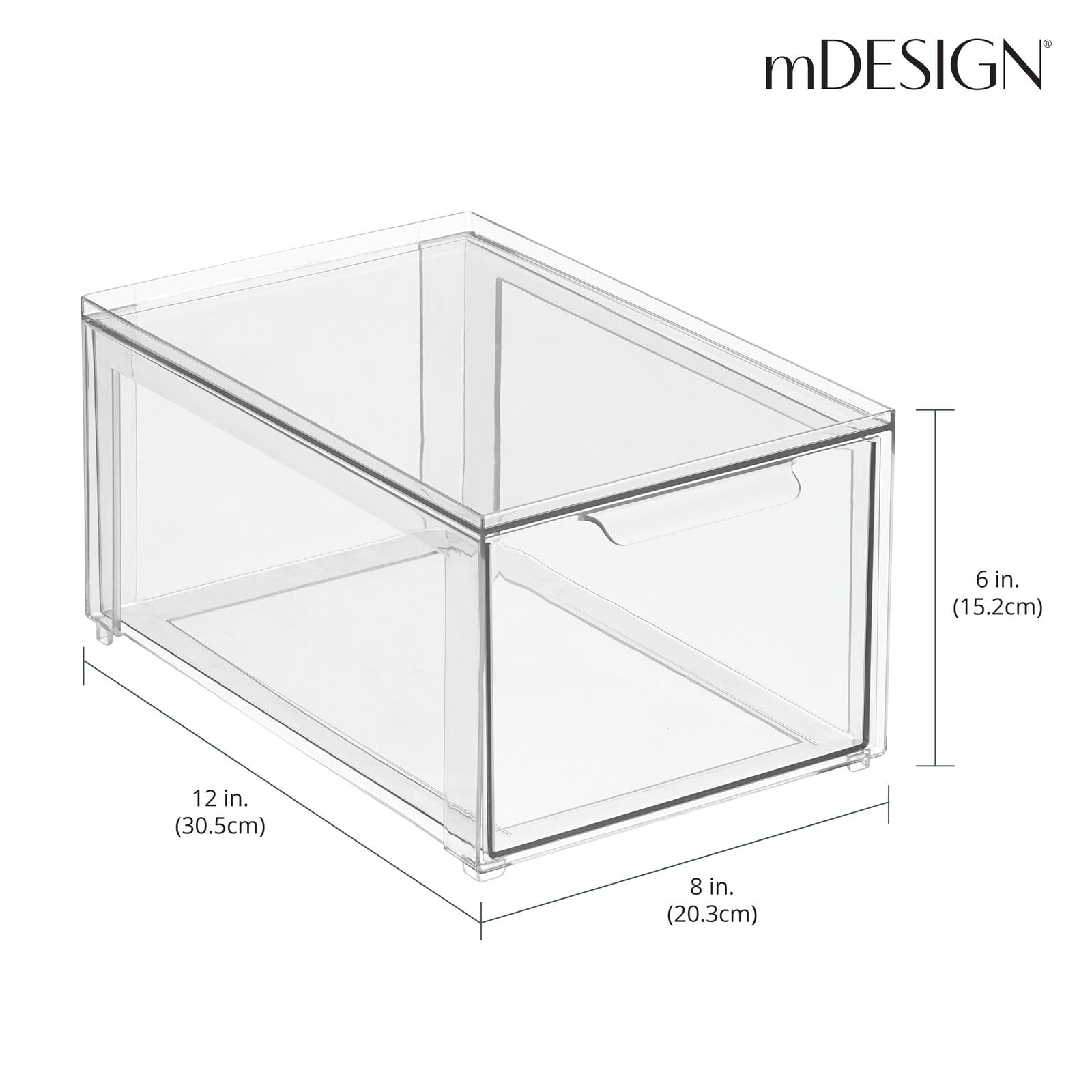 mDesign tiroir ouvert illustrant accès rapide et organisation