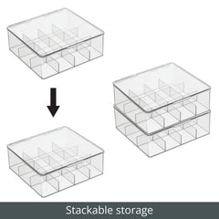 mDesign boîte remplie d'épices illustrant accès facile et tri