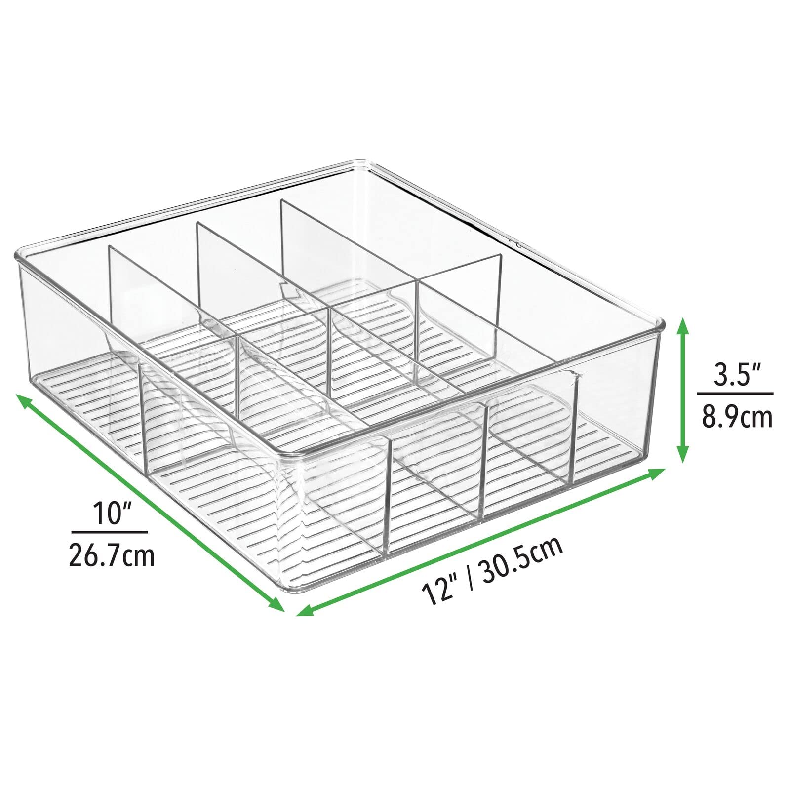mDesign comparaison taille avec main montrant dimensions pratiques et gain de place