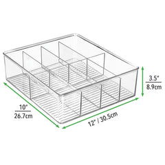 mDesign comparaison taille avec main montrant dimensions pratiques et gain de place