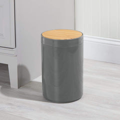 mDesign couvercle en bambou, détail naturel offrant une finition élégante