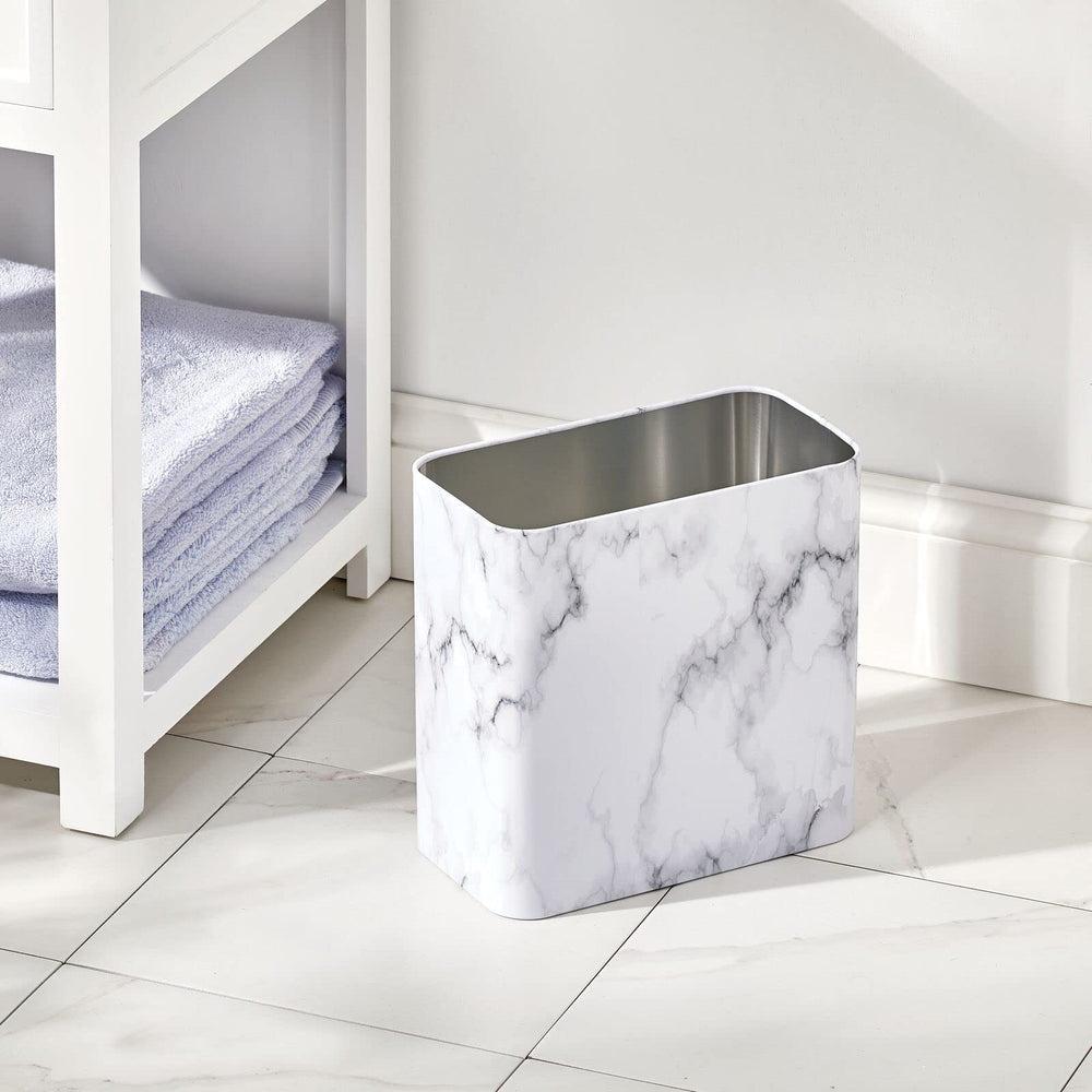 mDesign corbeille vue profil, gain de place et stabilité