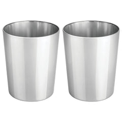mDesign corbeille Mirri vue de face offrant style chrome et gain de place