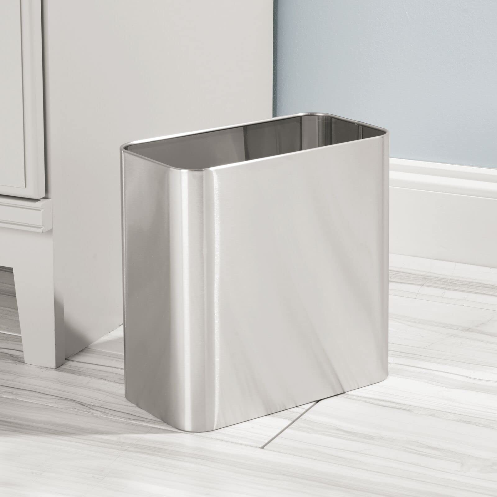 mDesign Mirri intérieur et bordure lisse facilitant le pose et retrait des sacs