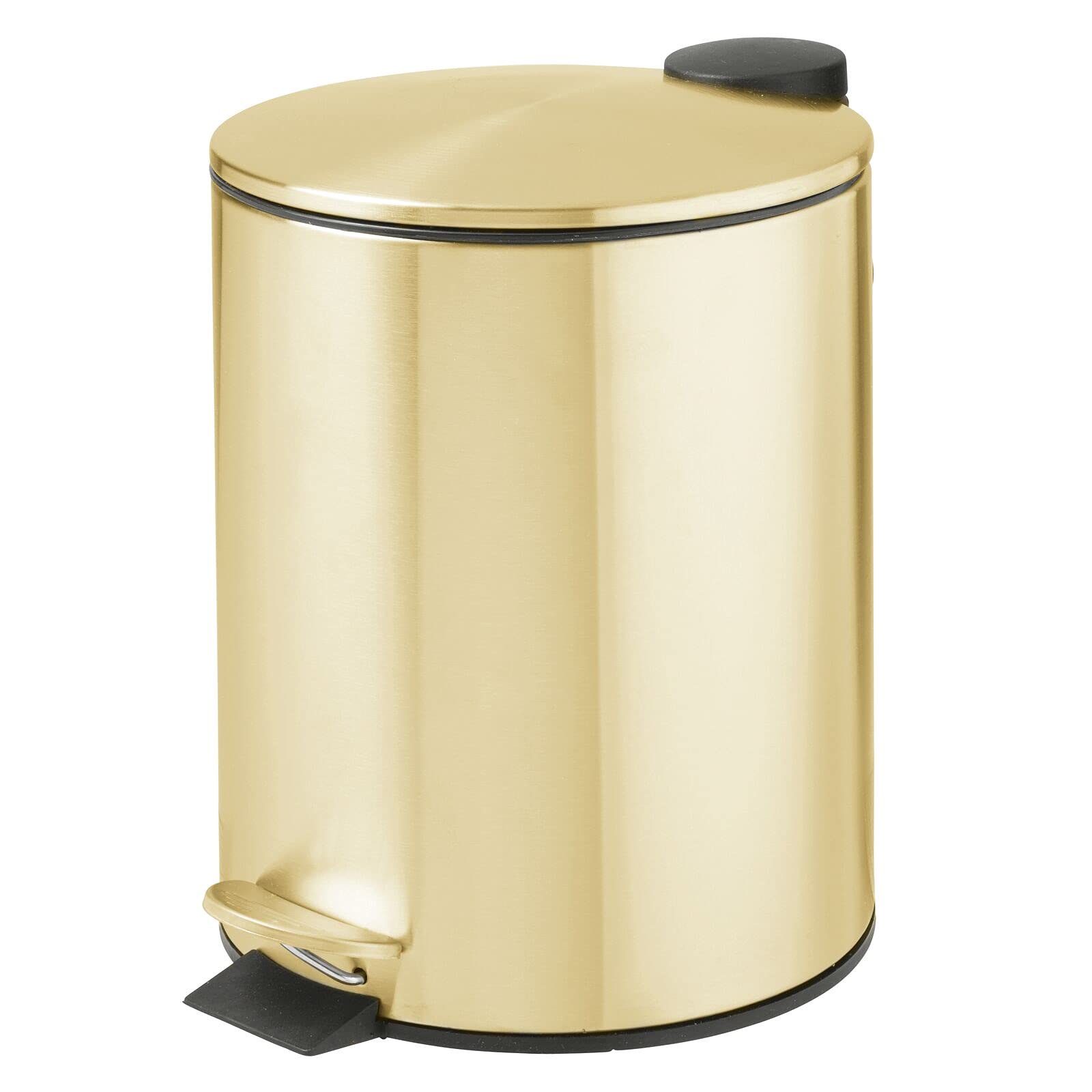 mDesign poubelle avant soft brass élégante, finition durable et discrète