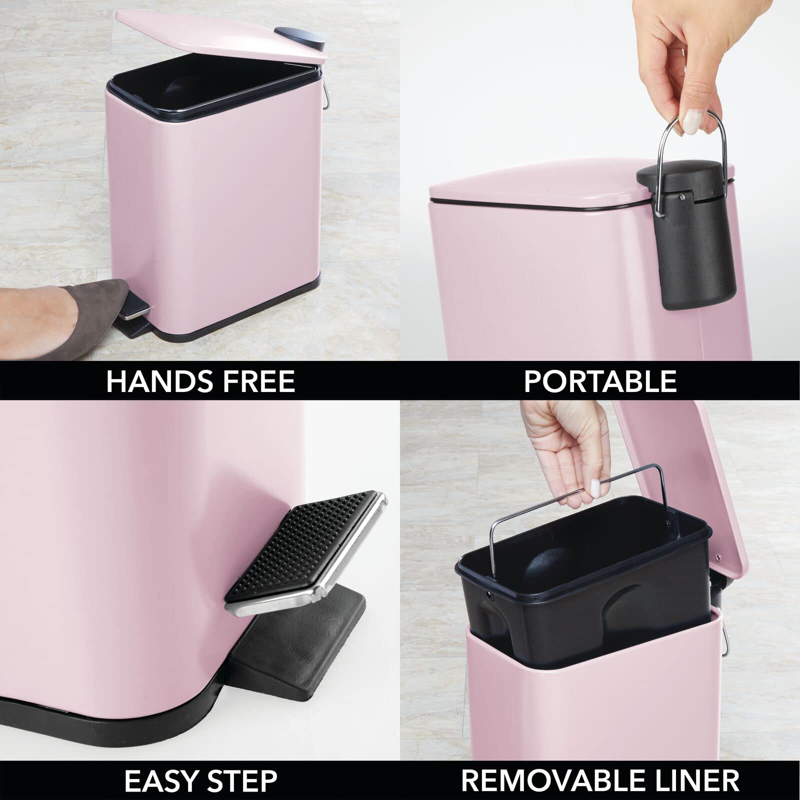 mDesign comparaison d'échelle avec une main, montre la taille compacte