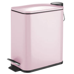 mDesign face avant de la poubelle blush rose mat, look élégant et gain de place