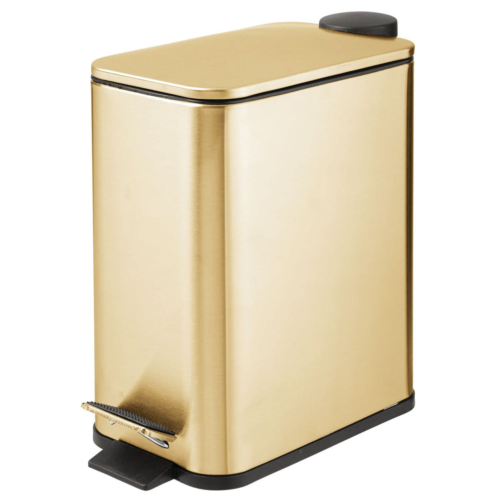 mDesign poubelle face soft brass, esthétique et gain de place