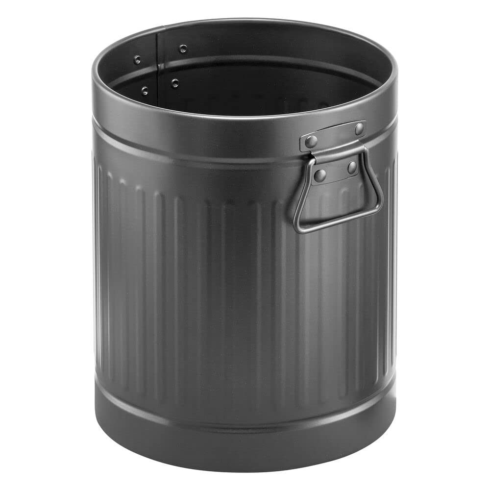 mDesign poubelle métal comparaison taille pour visualiser la capacité 7 litres