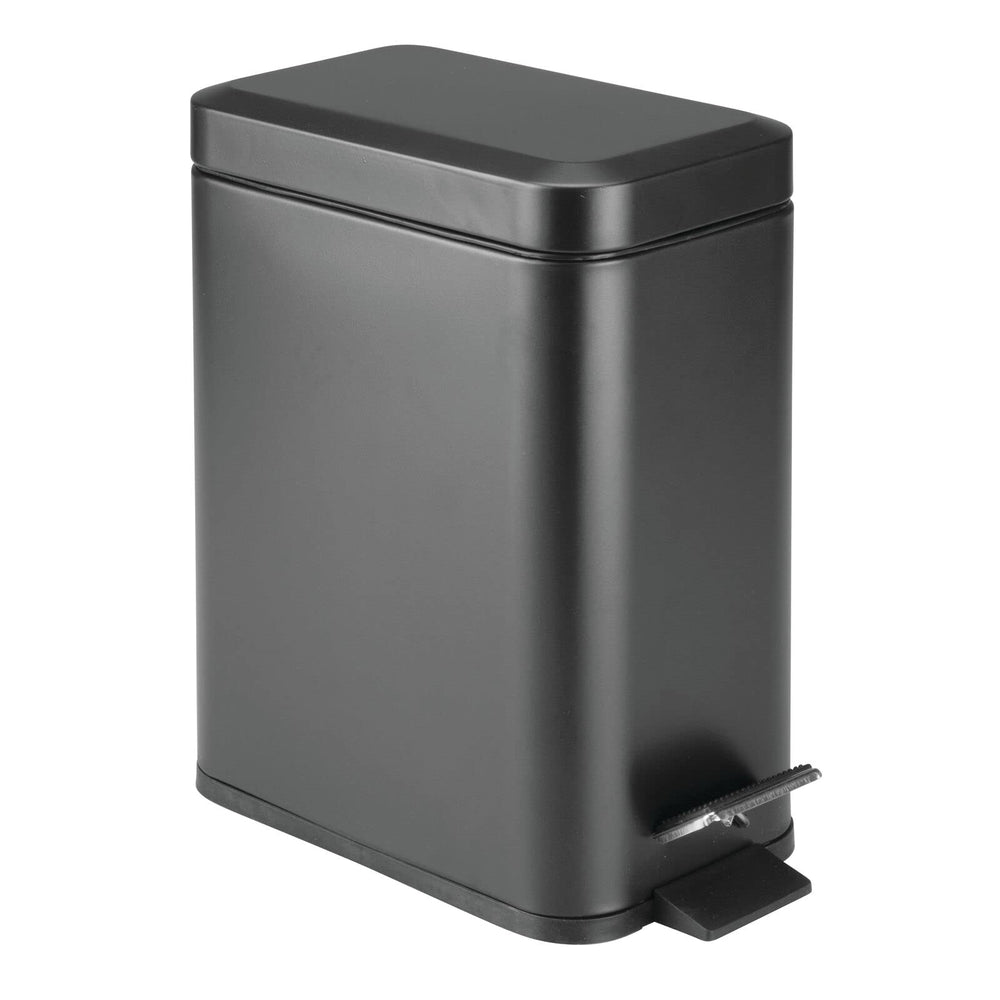 mDesign poubelle rectangulaire face avant, design compact et discret