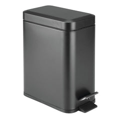 mDesign poubelle rectangulaire face avant, design compact et discret