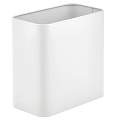 mDesign poubelle rectangulaire face, design compact et gain d'espace