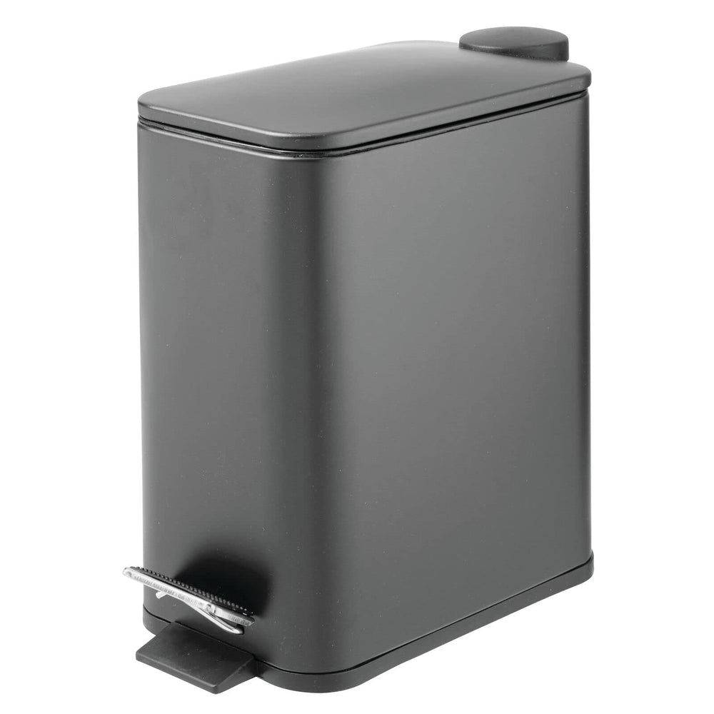 mDesign poubelle rectangulaire face avant, design compact et moderne
