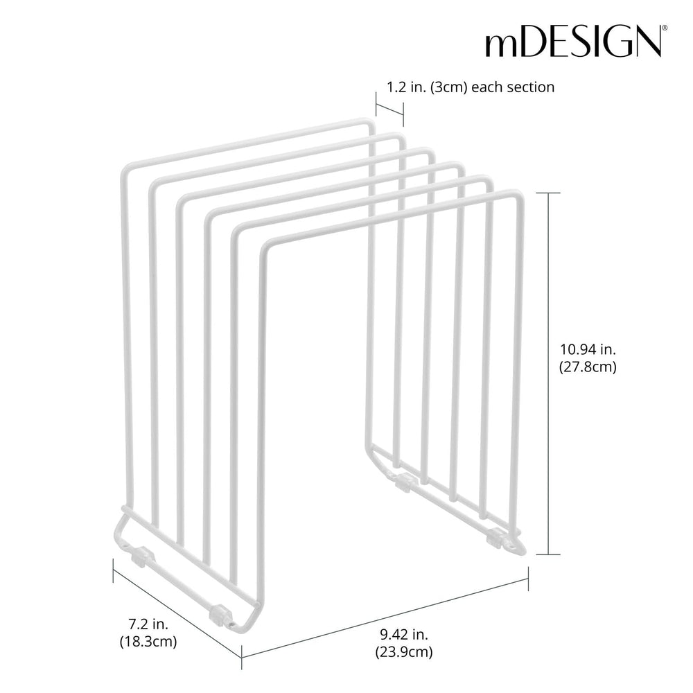 mDesign rack en usage dans placard facilitant accès aux poêles
