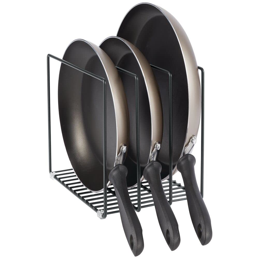 mDesign rangement de couvercles et poêles maintenus séparés pour visibilité