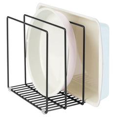 mDesign support face avant montrant trois compartiments pour organisation rapide