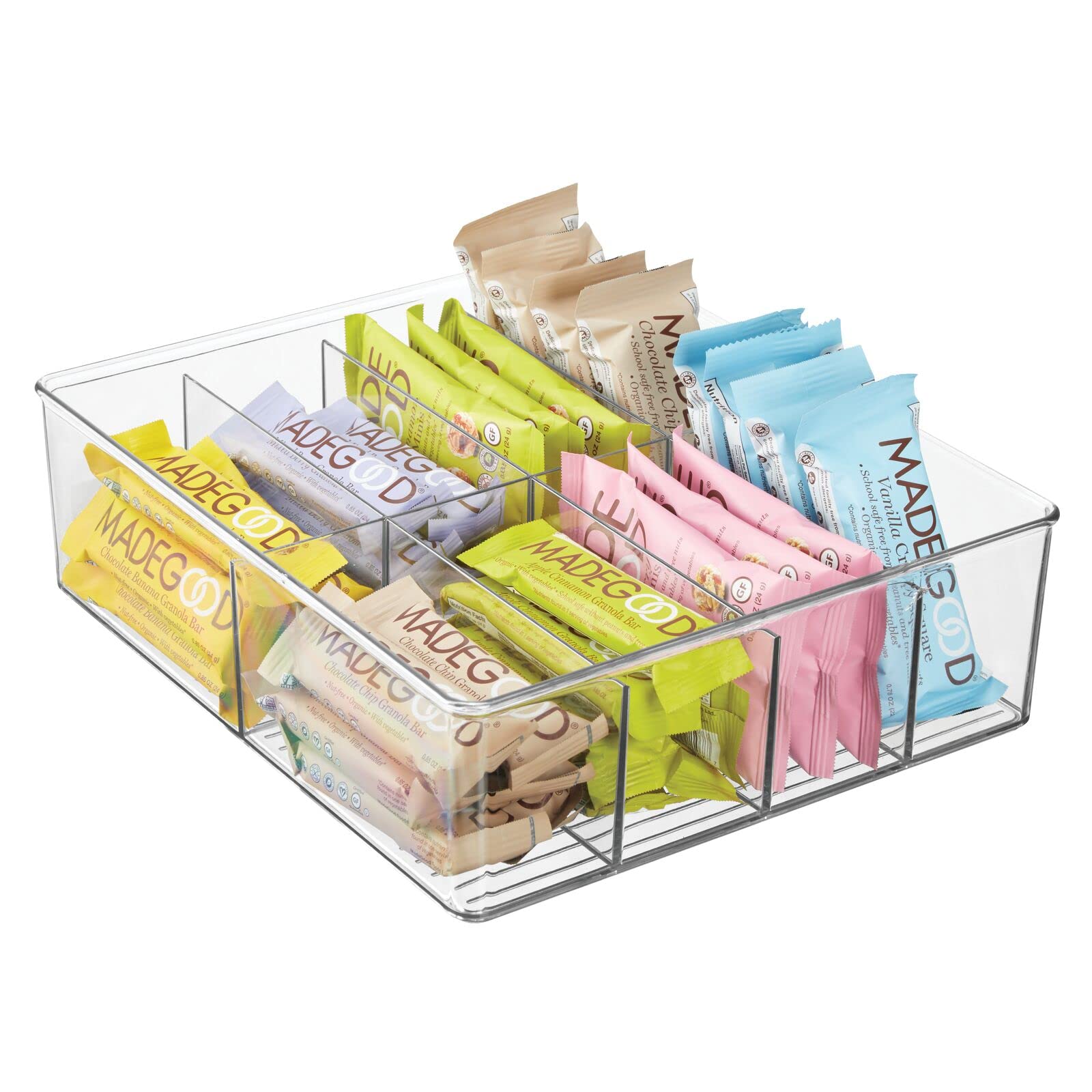 mDesign organisé bureau avec fournitures illustrant polyvalence de rangement
