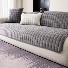 MDSASFD housse canapé vue avant protégeant assise et accoudoirs, design élégant