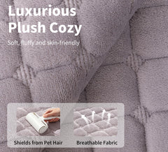 MDSASFD gros plan tissu flanelle veloutée montrant douceur et durabilité