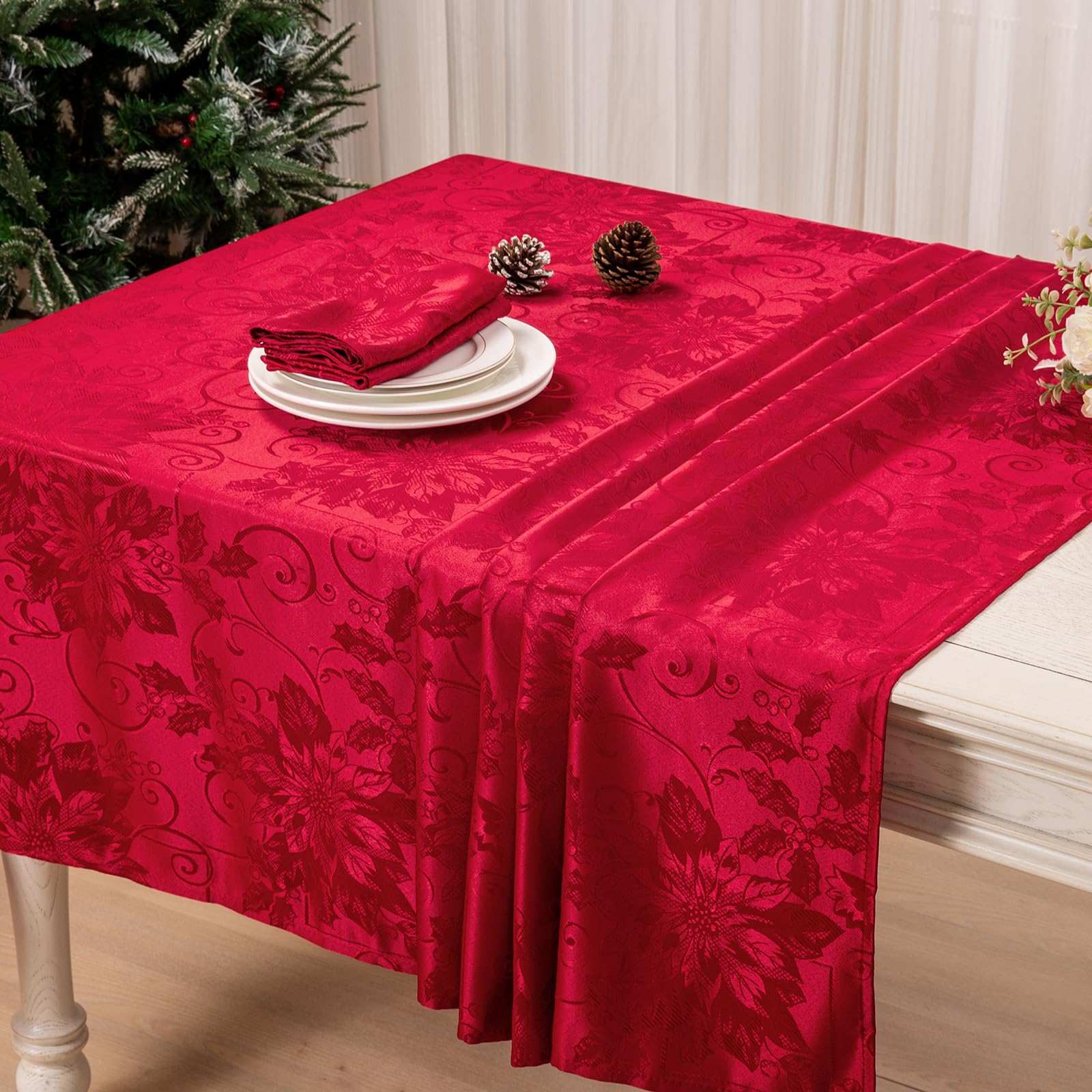 Mebakuk nappe sur table de fête illustrant ambiance chaleureuse et stylée