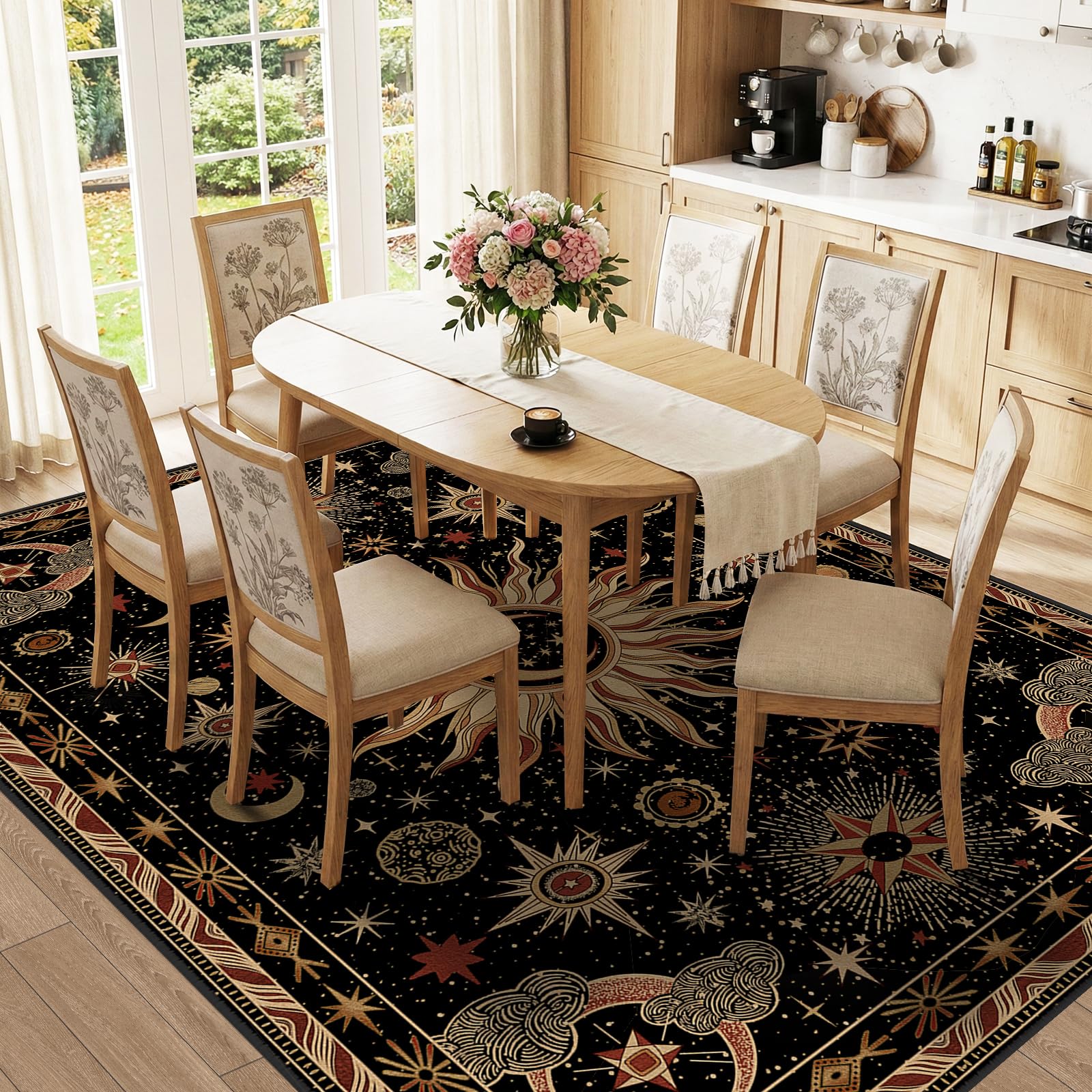 meejou tapis sous table et chaises, convient aux zones à fort trafic