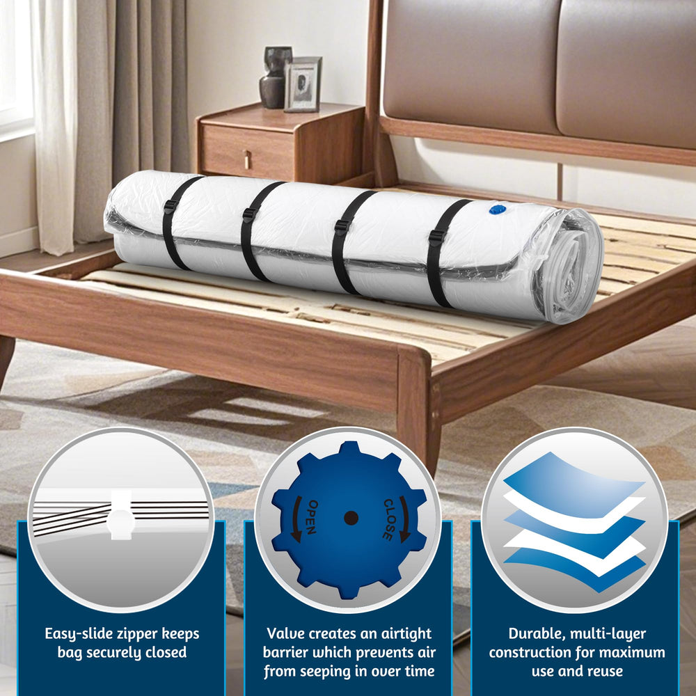 Meersburg matelas compressé dans coffre facilitant transport