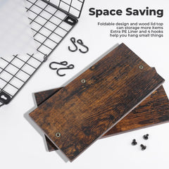 Mefirt couvercle en bois lisse gros plan, aspect esthétique et pratique