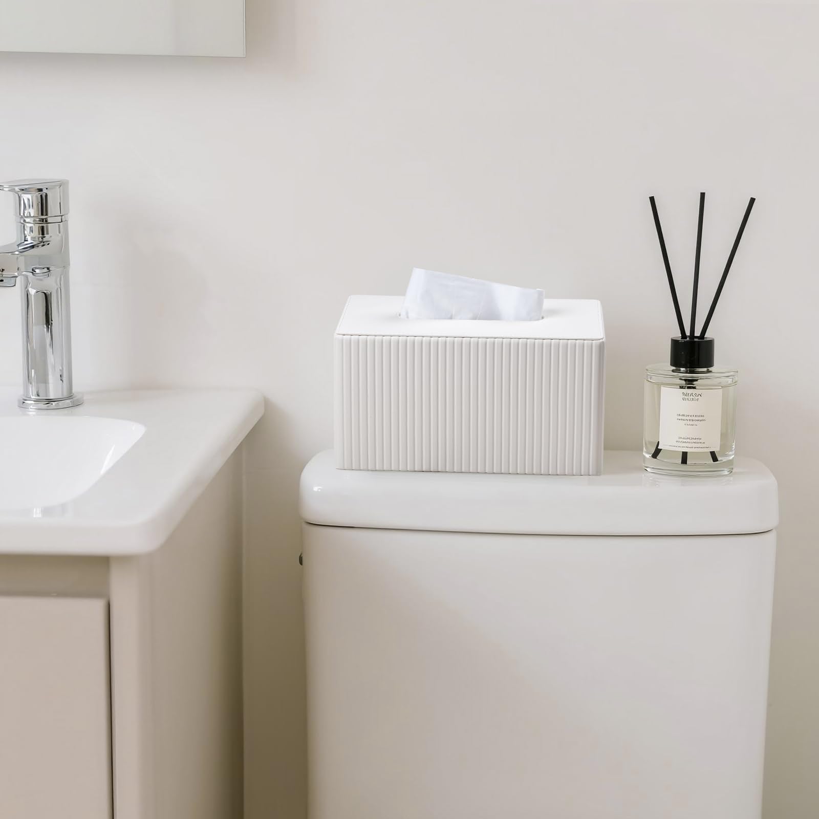 MEIBOOCH housse posée en salle de bains décor harmonieux et pratique