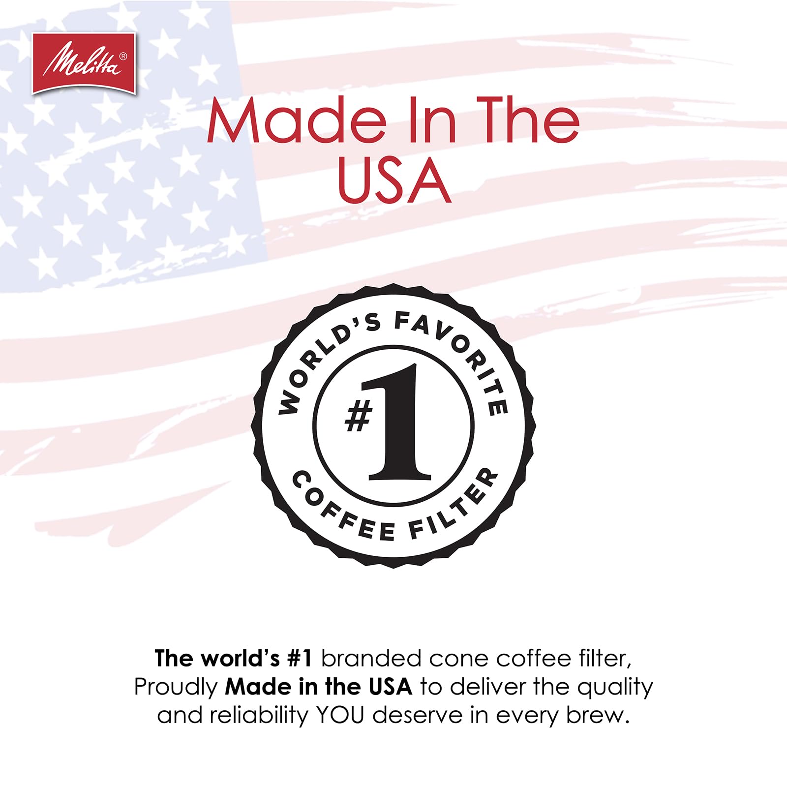 Melitta étiquette made in USA rassurant sur provenance et qualité