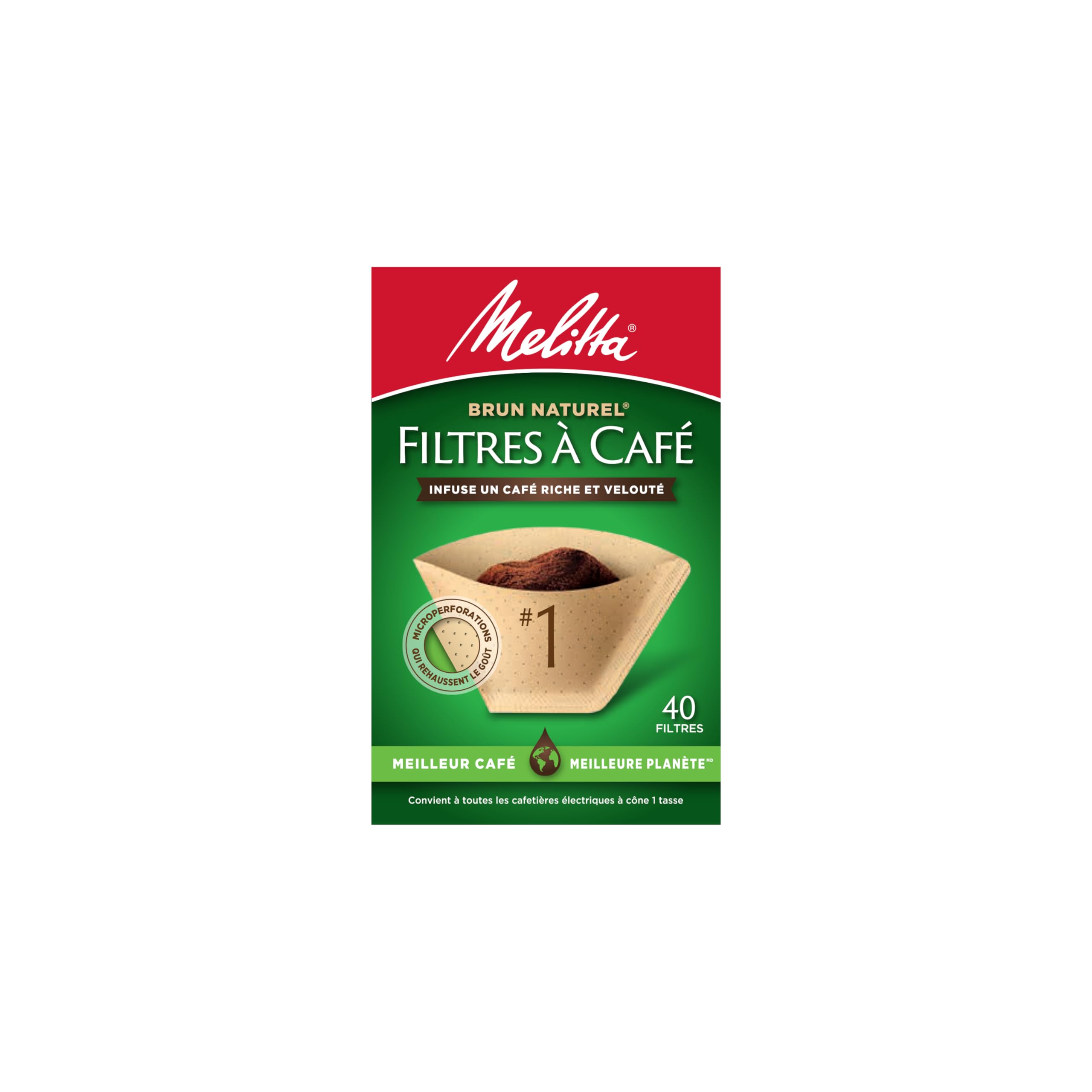 Melitta gros plan sur la texture du papier naturel pour extraction pure