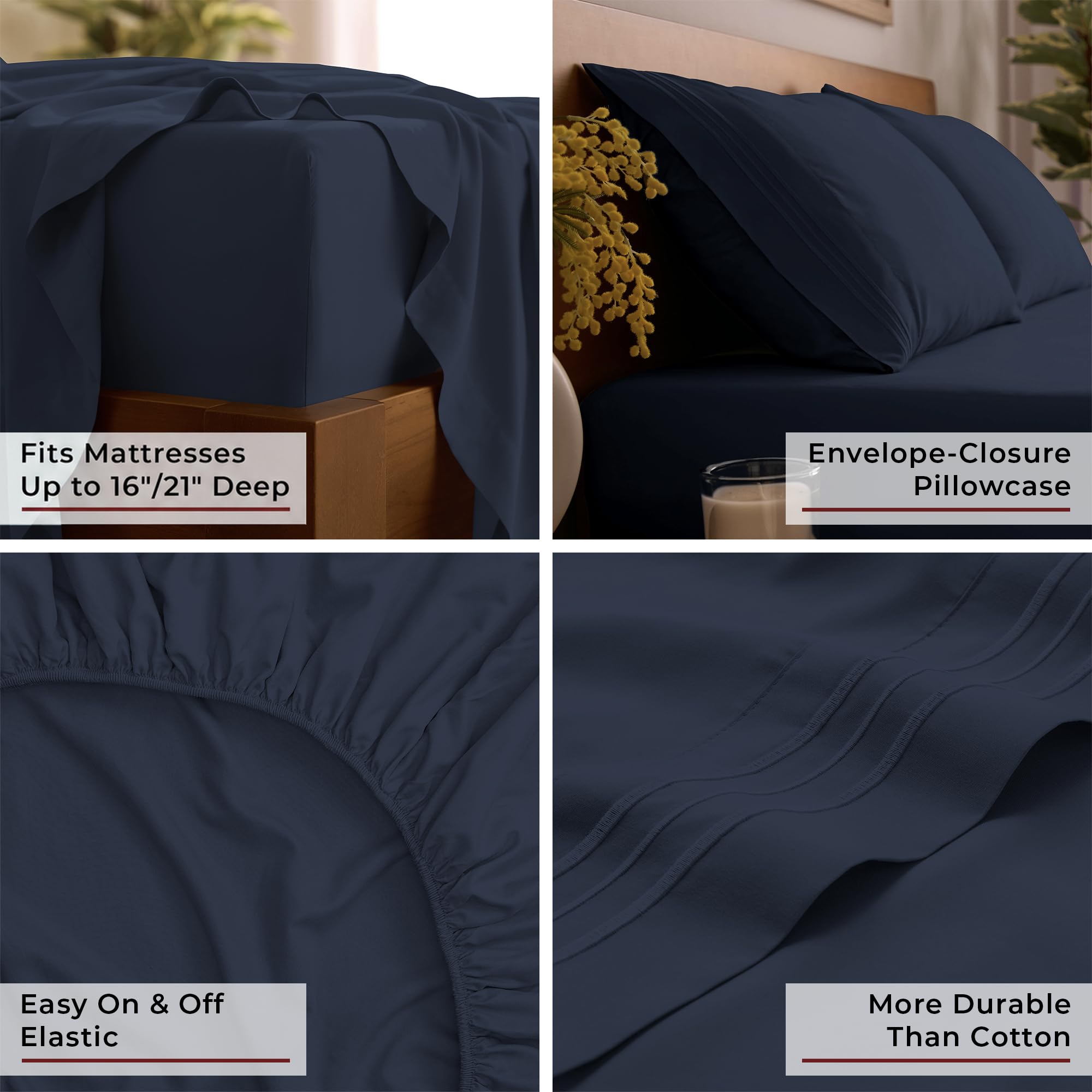Mellanni plan rapproché sur plis et coutures pour durabilité visible