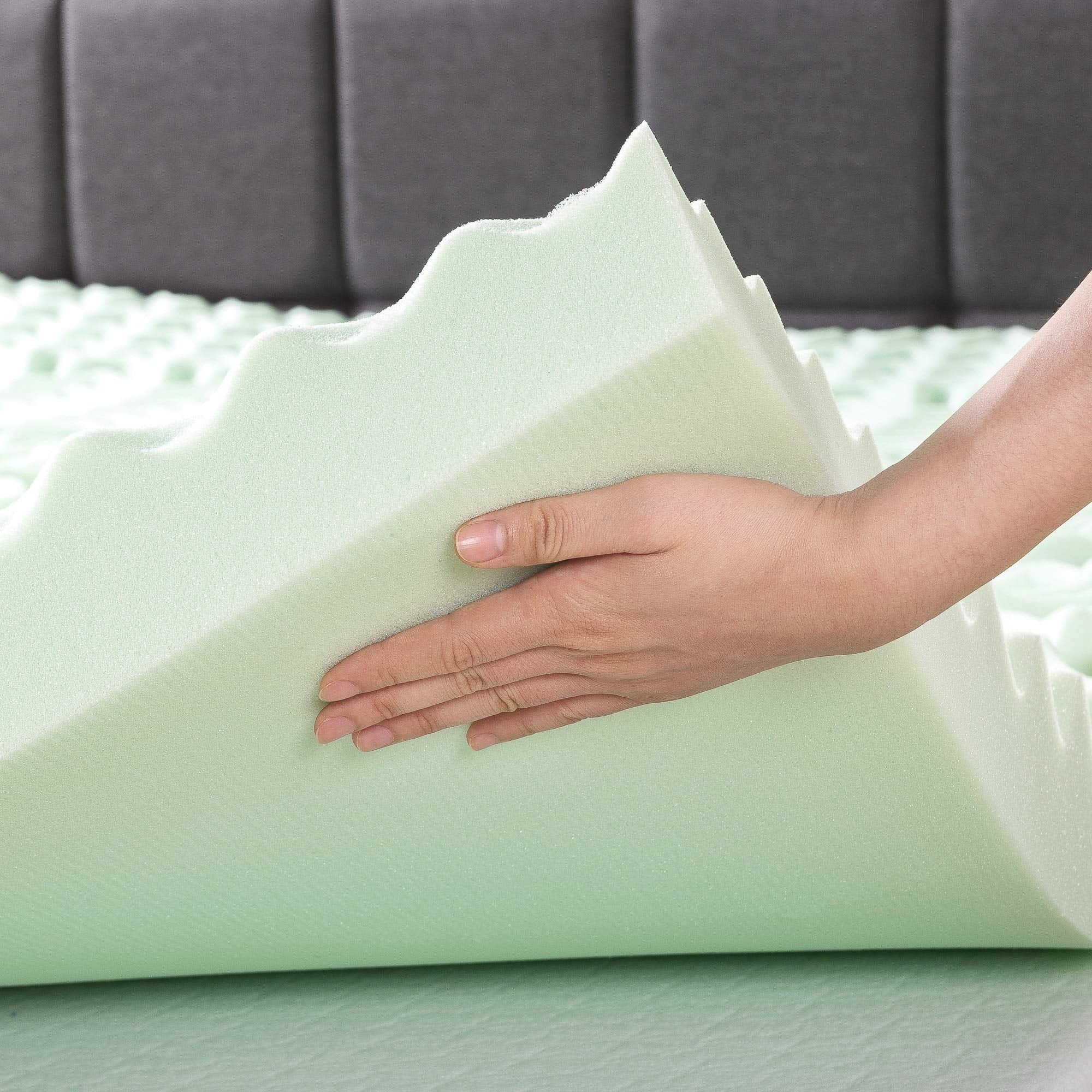 Étiquette CertiPUR‑US sur Mellow attestant sécurité et qualité mousse