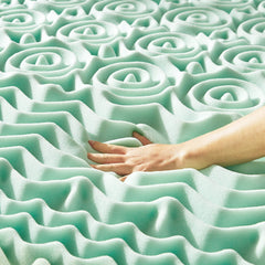 Mellow surmatelas installé sur lit montrant confort immédiat