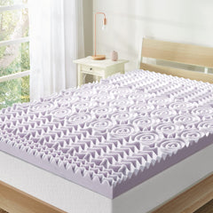 Mellow surmatelas face avant montrant finition et taille Twin pour confort instantané
