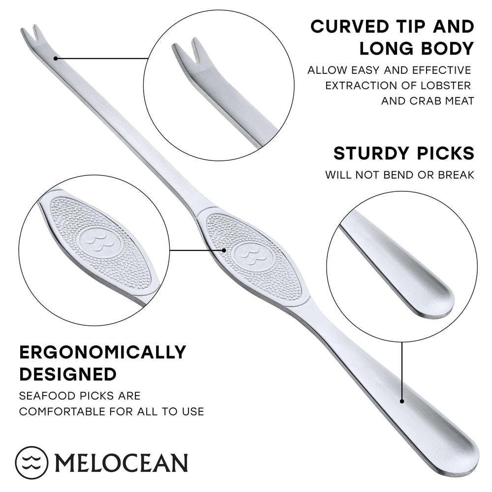 Melocean fourchettes inox tranchantes extrayant toute la chair sans gâchis