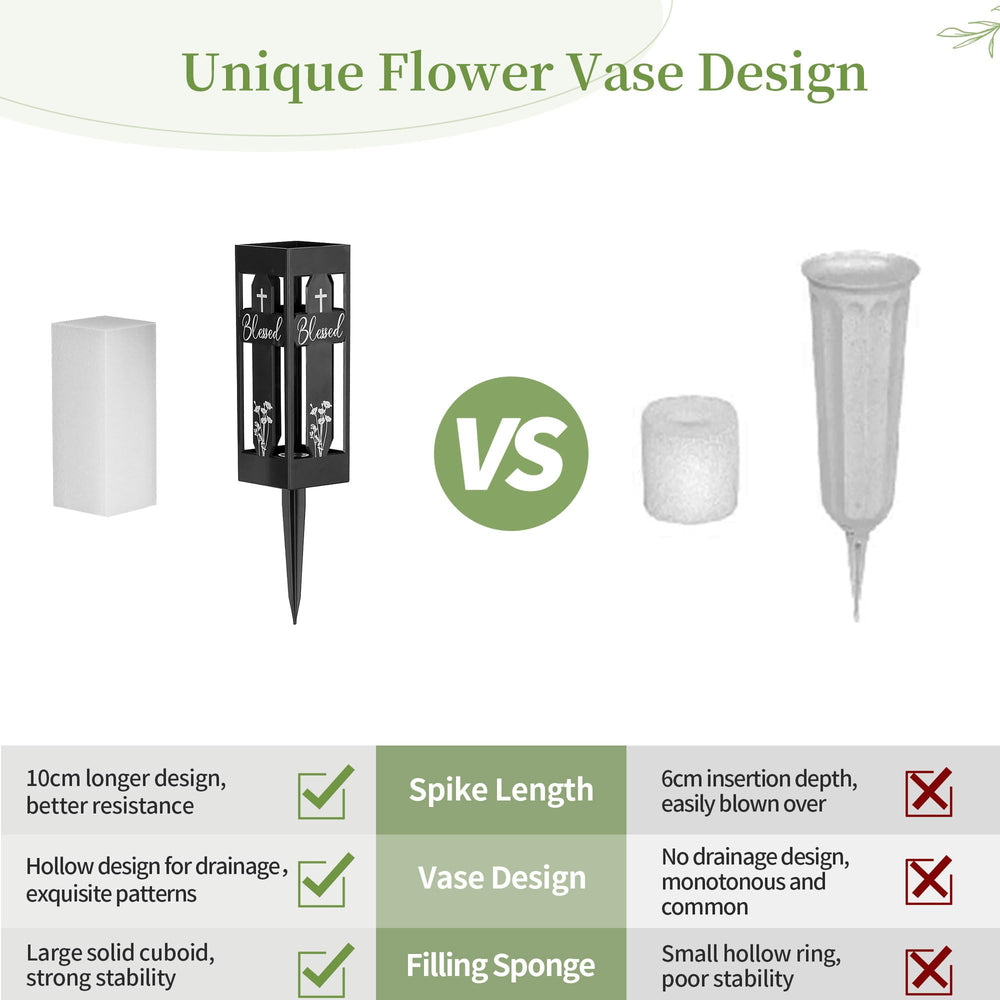Memobloom détail du vase avec croix et coquelicot offrant respect