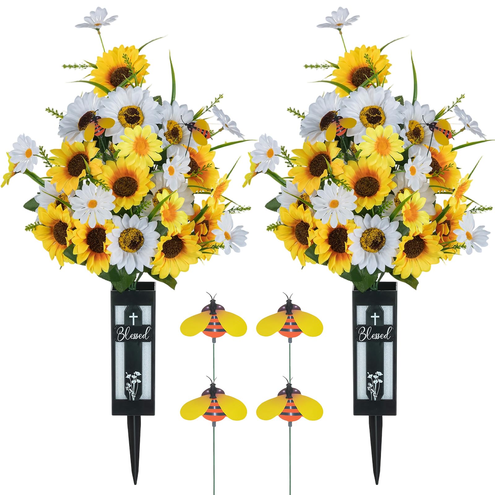 Memobloom face du paquet montrant lot de 2 tournesols, hommage durable