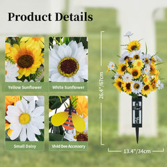Memobloom vase et piquets installés, pose facile et stable