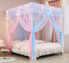 Mengersi canopy face du lit pleine taille, décoration princesse et protection