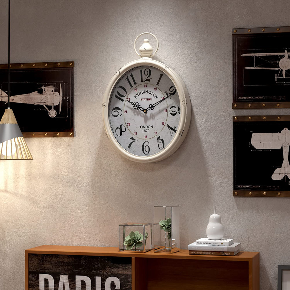 Menterry horloge accrochée en cuisine optimise lisibilité et style