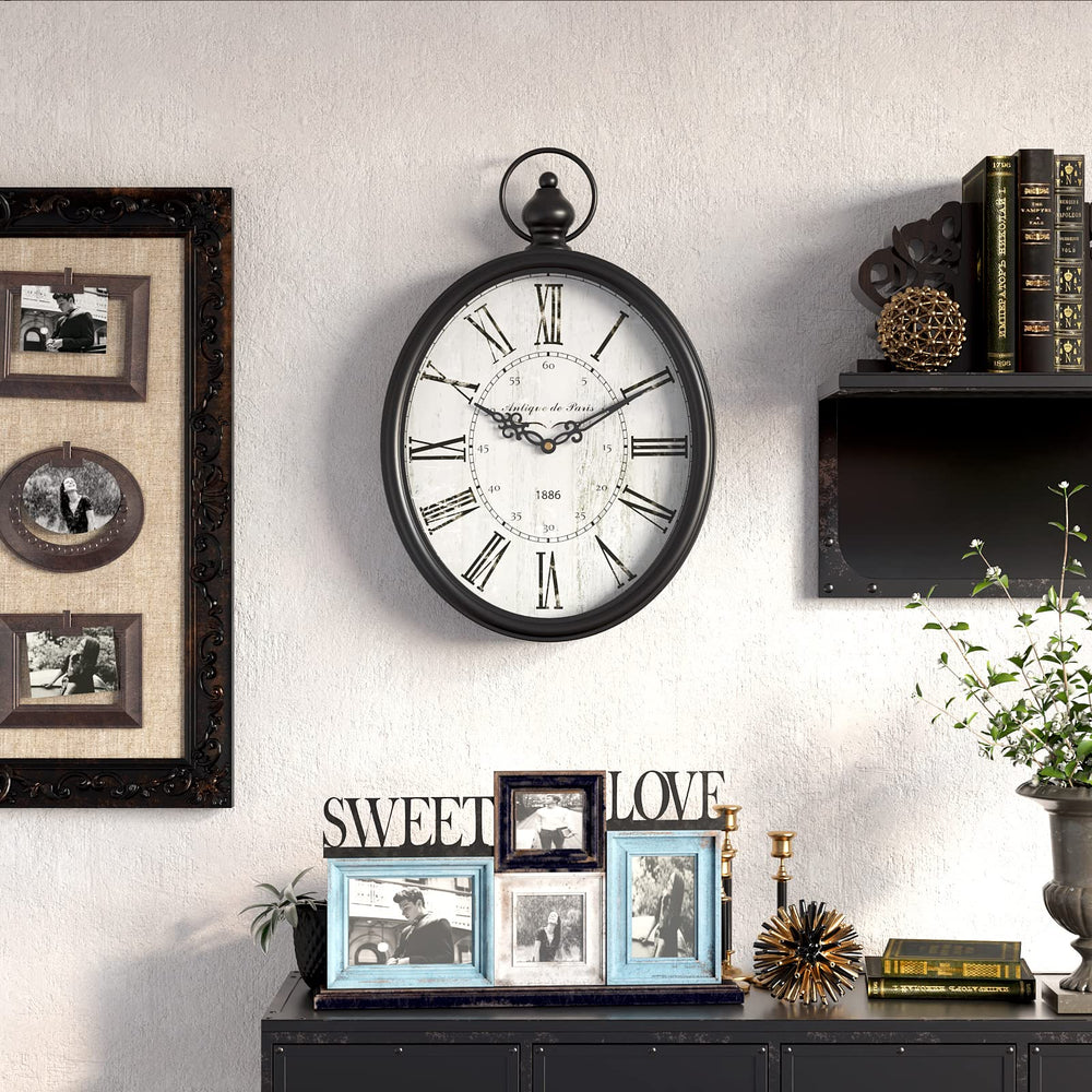 Menterry horloge montrant le système d'accrochage, installation rapide et sûre