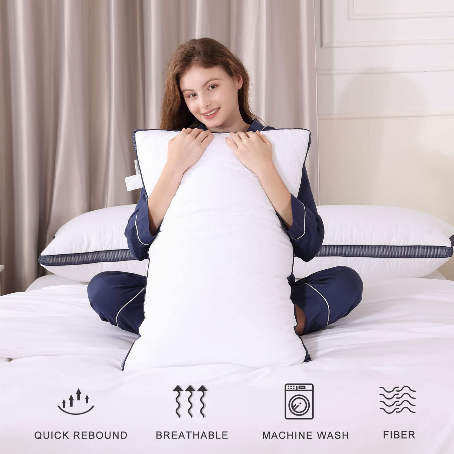 Meoflaw oreiller comparaison taille standard dimensions claires