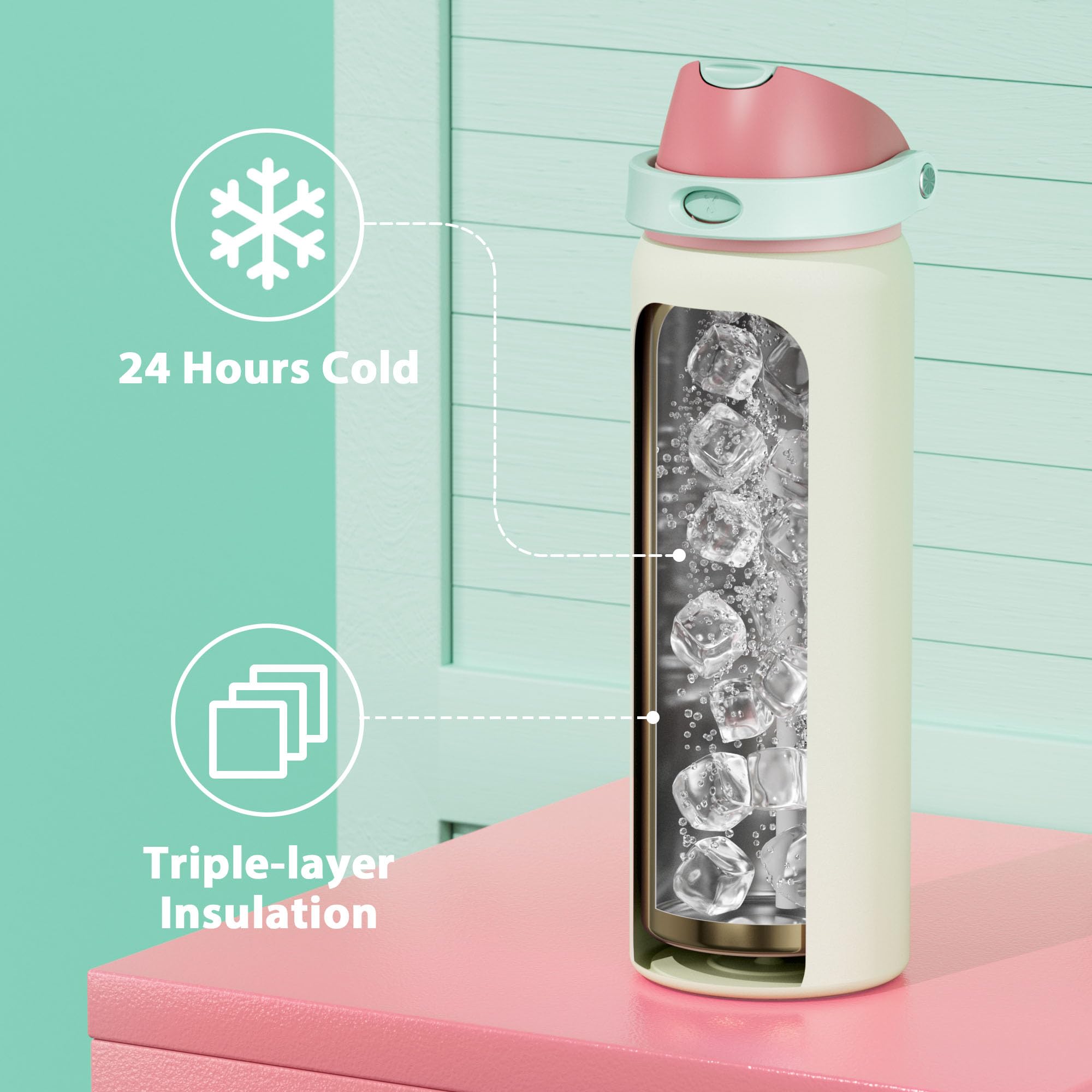 Meoky base en silicone protège la bouteille des chocs et rayures