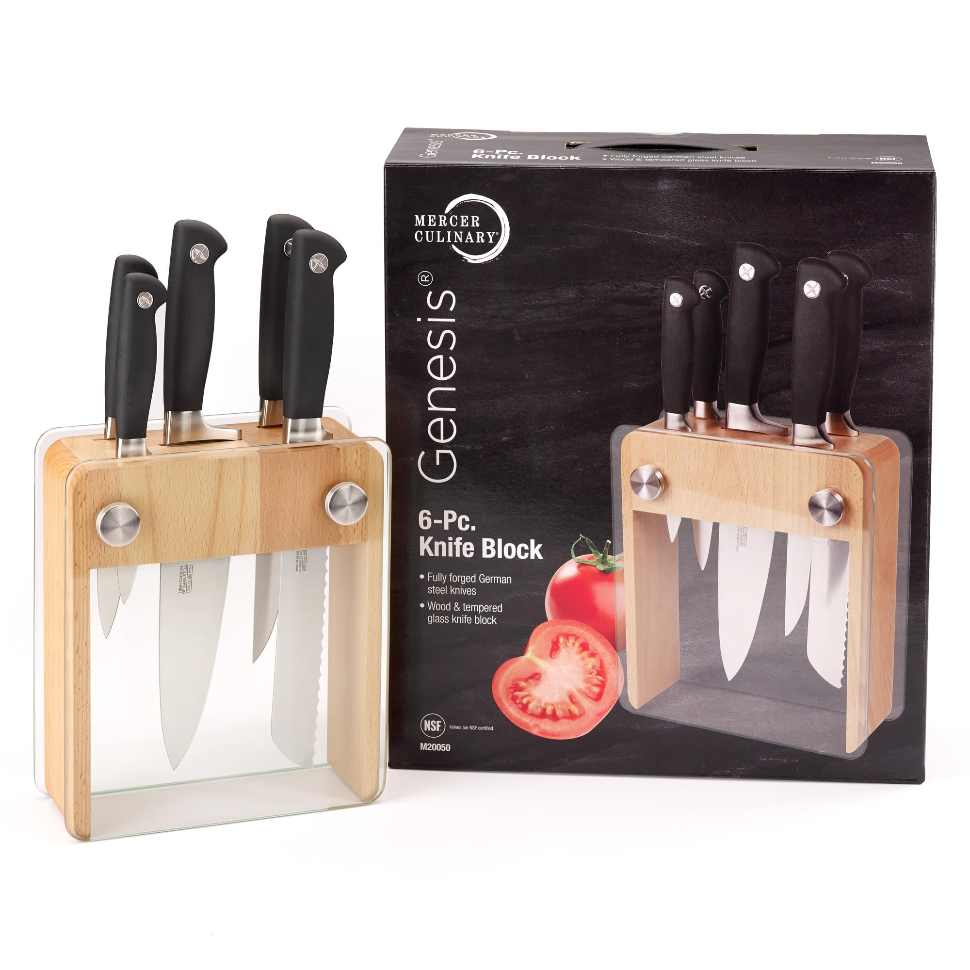 Mercer Genesis bloc bois et verre design élégant et stable