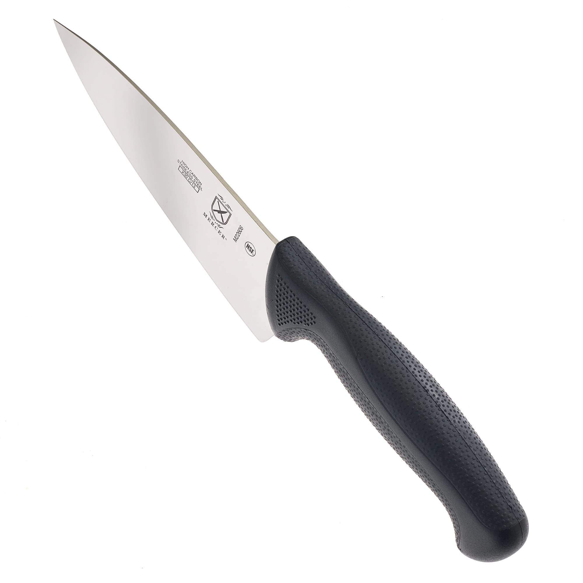 Mercer Culinary lame tranchant viande illustrant coupe nette et propre