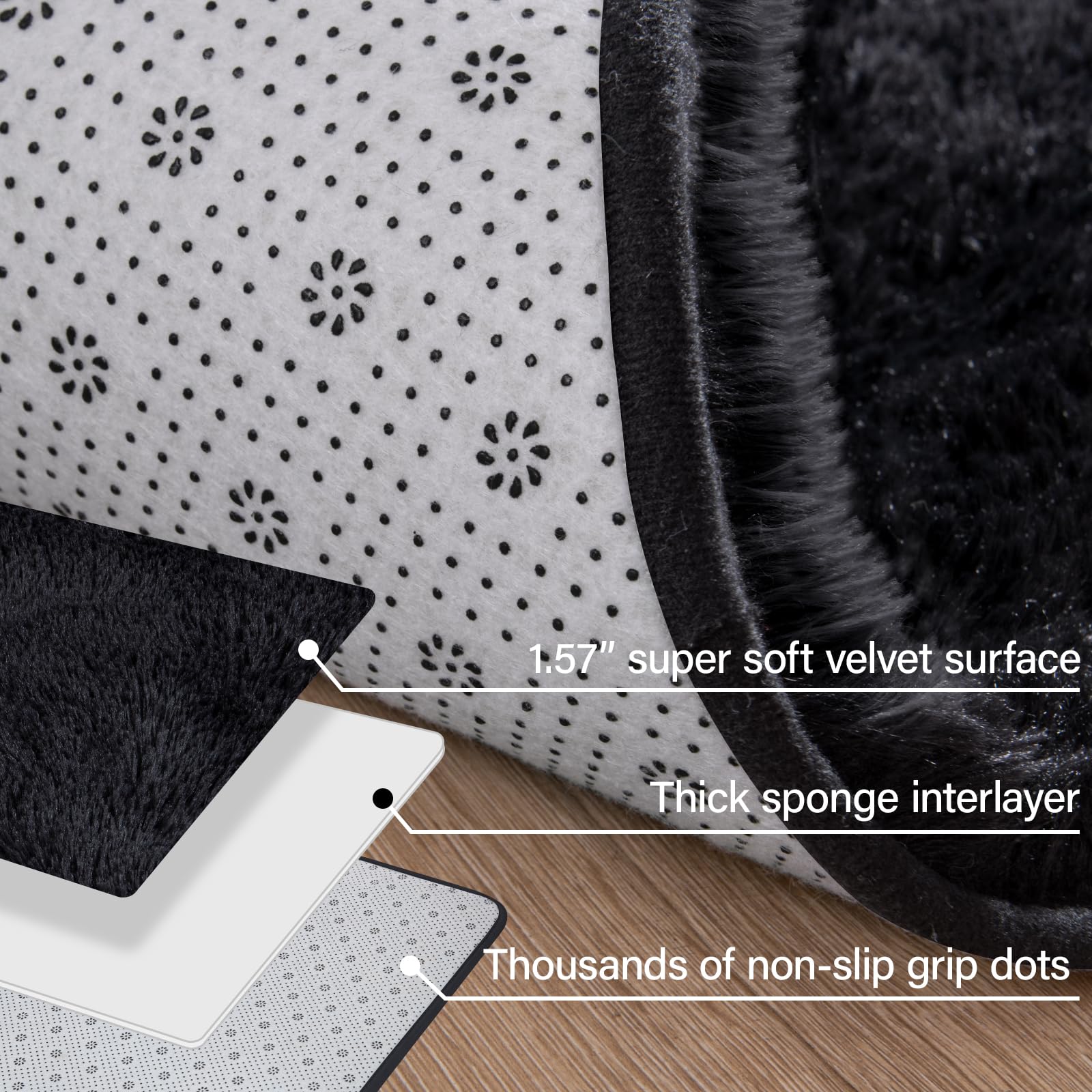 Merelax tapis 9x12 ft comparaison d'échelle pour dimensions claires