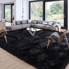 Merelax tapis face avant noir montrant style moderne et confort