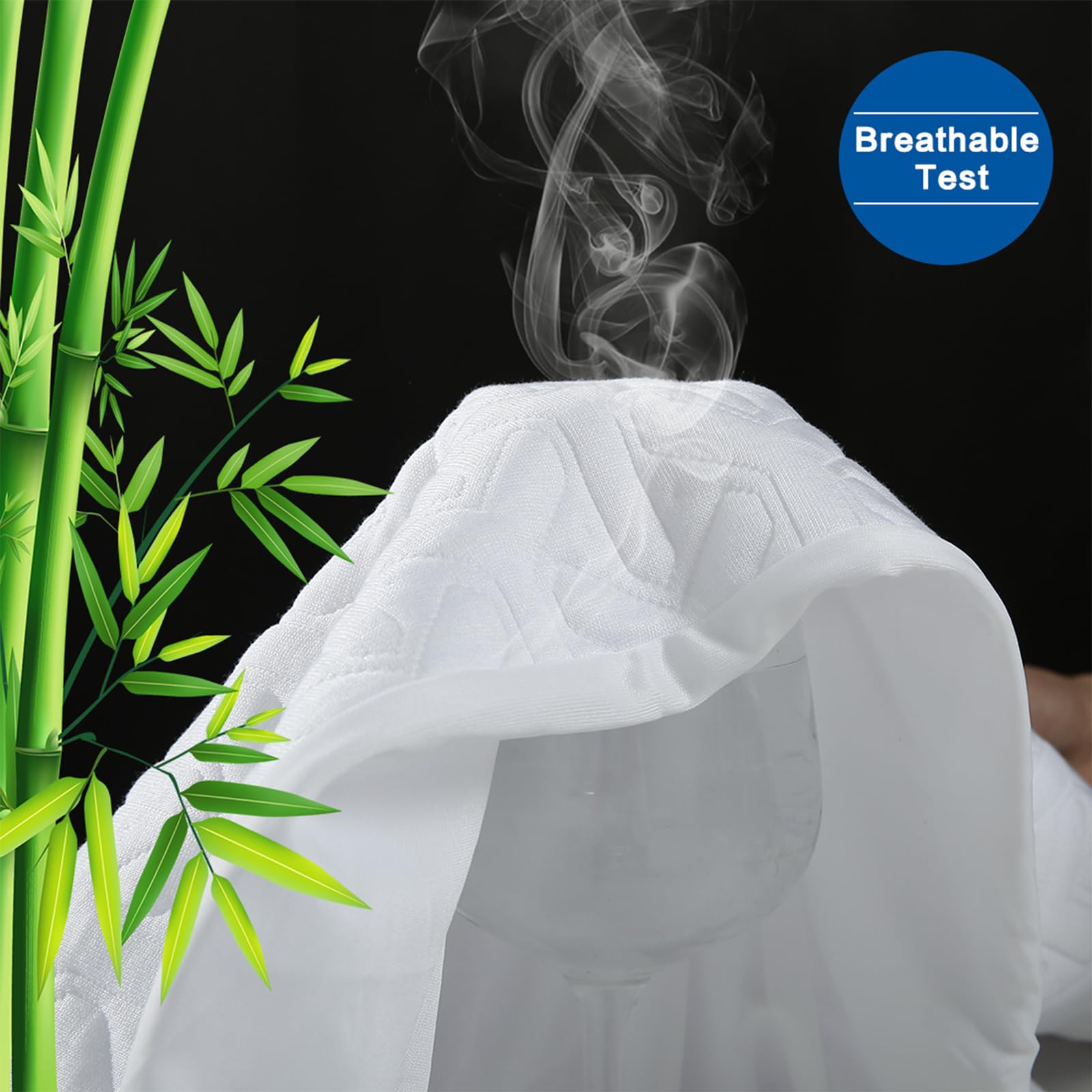 MERITLIFE vue du dos TPU imperméable illustrant barrière étanche sans odeur ni bruit
